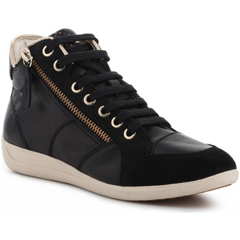 Schoenen Dames Hoge sneakers Geox D Myria A D6268A 08522 C9999 Zwart