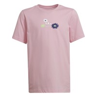 Textiel Meisjes T-shirts korte mouwen adidas Originals CATHERINE Roze