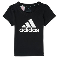 Textiel Meisjes T-shirts korte mouwen Adidas Sportswear FIORINE Zwart