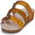 Schoenen Dames Leren slippers Laura Vita BRCYANO 0122 Geel