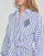 Textiel Dames Korte jurken Lauren Ralph Lauren ESSIEN-LONG SLEEVE-DAY DRESS Marine / Wit