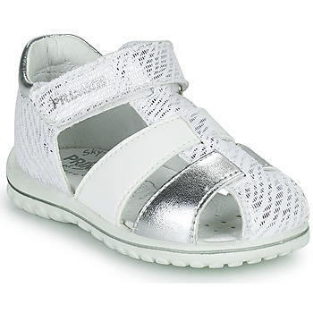 Schoenen Meisjes Sandalen / Open schoenen Primigi 1862577 Wit / Zilver