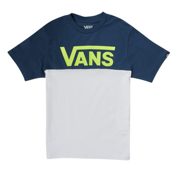 Textiel Jongens T-shirts korte mouwen Vans VANS CLASSIC BLOCK SS Marine / Grijs