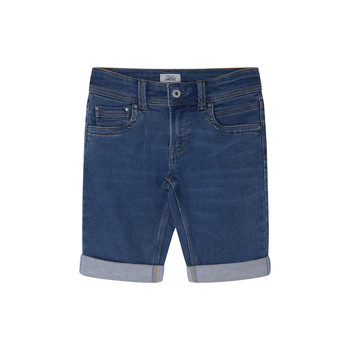 Textiel Jongens Korte broeken / Bermuda's Pepe jeans TRACKER SHORT Blauw
