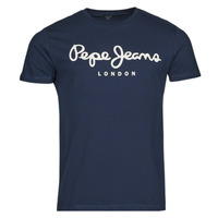 Textiel Heren T-shirts korte mouwen Pepe jeans ORIGINAL STRETCH Blauw