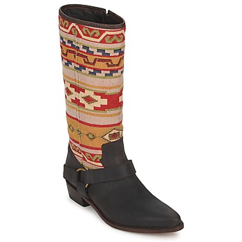 Schoenen Dames Hoge laarzen Sancho Boots CROSTA TIBUR GAVA Bruin - rood