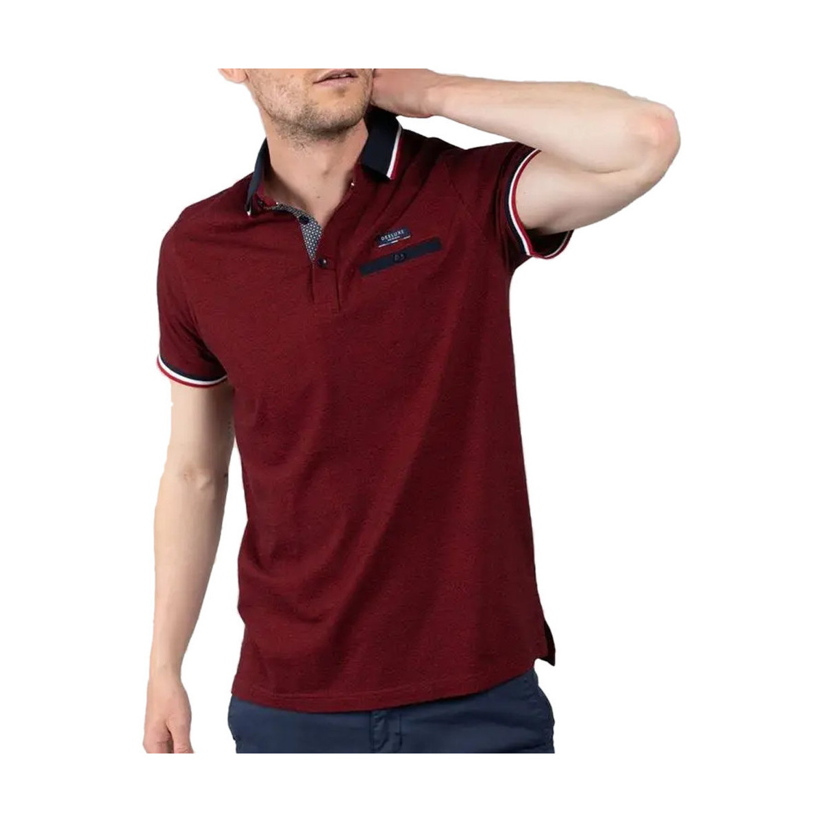 Textiel Heren T-shirts & Polo’s Deeluxe  Rood