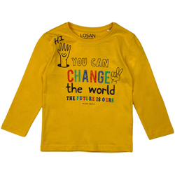 Textiel Kinderen T-shirts met lange mouwen Losan 125-1205AL Geel