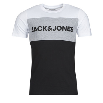Textiel Heren T-shirts korte mouwen Jack & Jones JJELOGO Wit