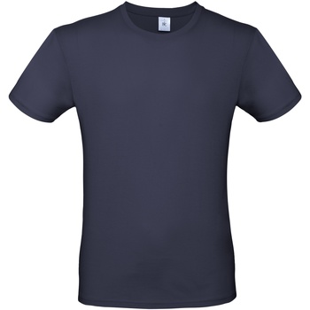 Textiel Heren T-shirts met lange mouwen B And C BA210 Blauw