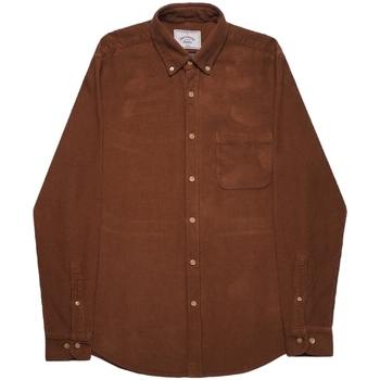 Textiel Heren Overhemden lange mouwen Portuguese Flannel Lobo Shirt - Brown Bruin