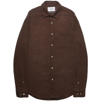 Textiel Heren Overhemden lange mouwen Portuguese Flannel Teca Shirt - Brown Bruin
