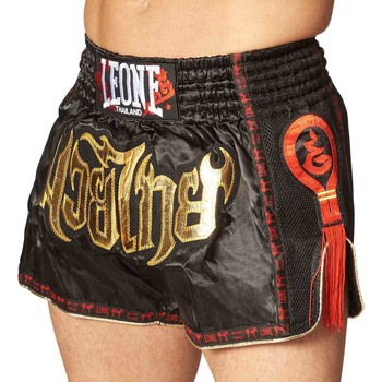 Textiel Heren Korte broeken / Bermuda's Leone Short de boxe  bangkok kick-thai Zwart