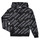 Textiel Meisjes Sweaters / Sweatshirts Calvin Klein Jeans SLANTED AOP LOGO RELAXED HOODIE Zwart