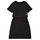 Textiel Meisjes Korte jurken Calvin Klein Jeans INSTITUTIONAL SILVER LOGO T-SHIRT DRESS Zwart