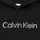 Textiel Meisjes Sweaters / Sweatshirts Calvin Klein Jeans INSTITUTIONAL SILVER LOGO HOODIE Zwart