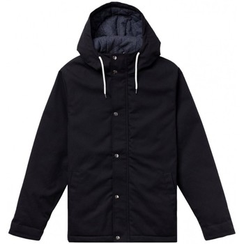 Textiel Heren Mantel jassen Rvlt Revolution Hooded Jacket 7311 - Black Zwart