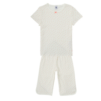 Textiel Meisjes Pyjama's / nachthemden Petit Bateau BRESS Wit