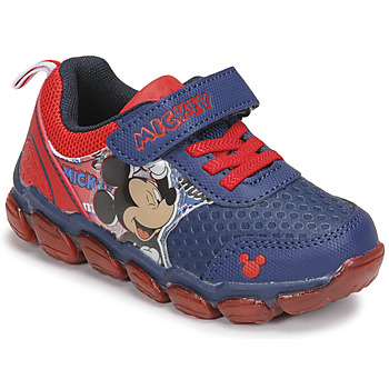 Schoenen Jongens Lage sneakers Disney MICKEY Blauw / Rood