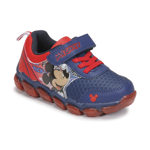 Schoenen Jongens Lage sneakers Disney MICKEY Blauw / Rood