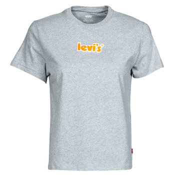 Textiel Dames T-shirts korte mouwen Levi's WT-GRAPHIC TEES Rups / Poster / Logo / Starstruck / Grijs