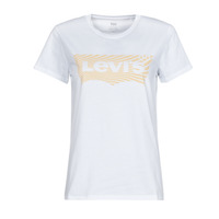Textiel Dames T-shirts korte mouwen Levi's THE PERFECT TEE Golvend / Bw / Fill / Wit