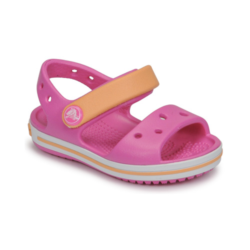 Schoenen Meisjes Sandalen / Open schoenen Crocs CROCBAND SANDAL KIDS Roze / Oranje