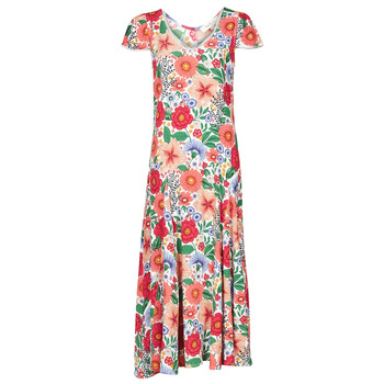 Textiel Dames Korte jurken Derhy TREILLIS FLOWER Wit / Rood