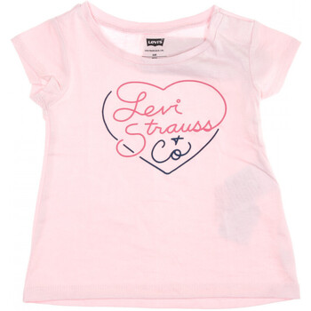 Textiel Kinderen T-shirts korte mouwen Levi's  Roze