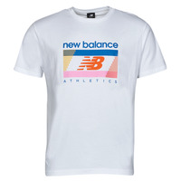 Textiel Heren T-shirts korte mouwen New Balance ATEEH AMP TEEEE Wit