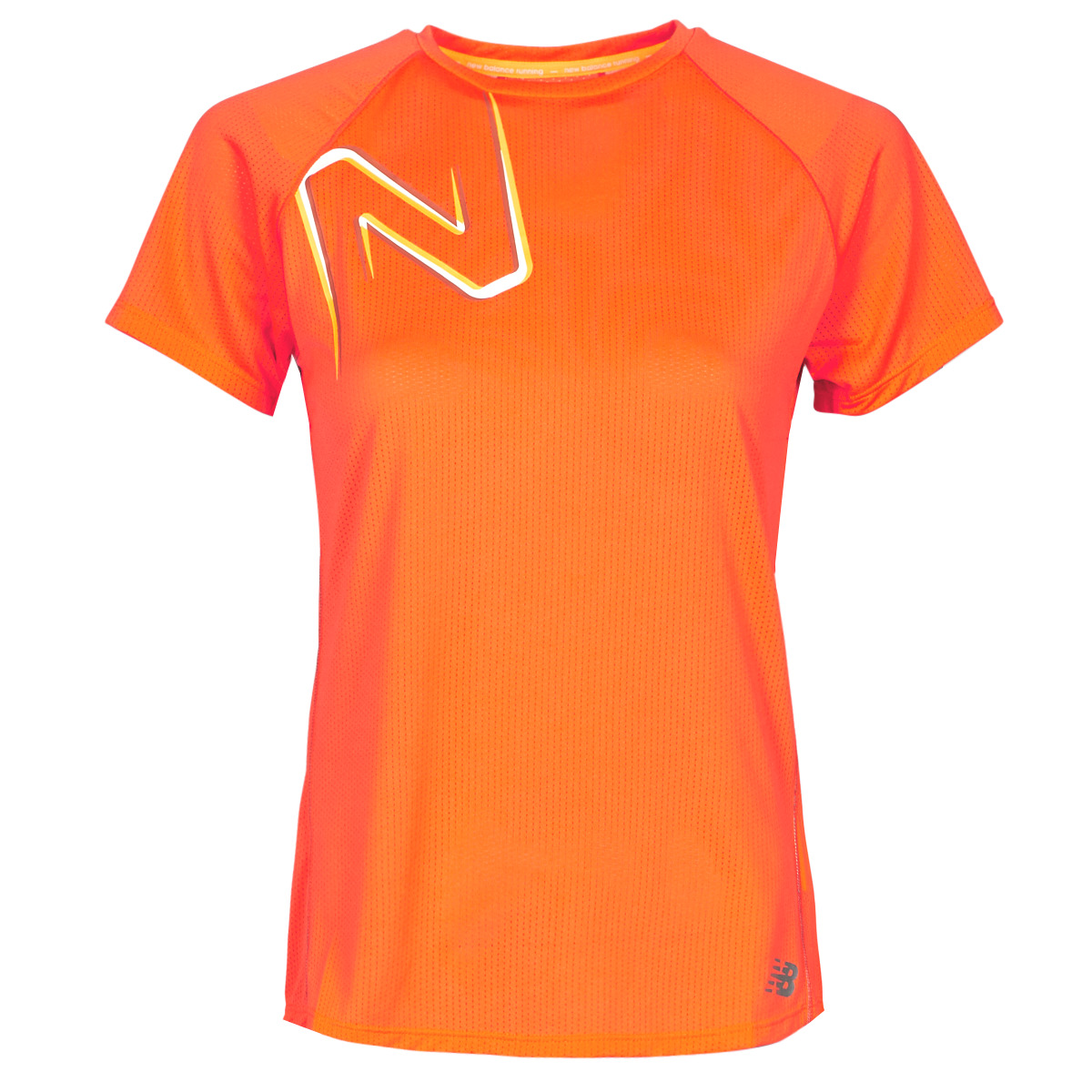 Textiel Dames T-shirts korte mouwen New Balance PR IMP SS Oranje