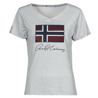 Textiel Dames T-shirts korte mouwen Geographical Norway JOISETTE Grijs