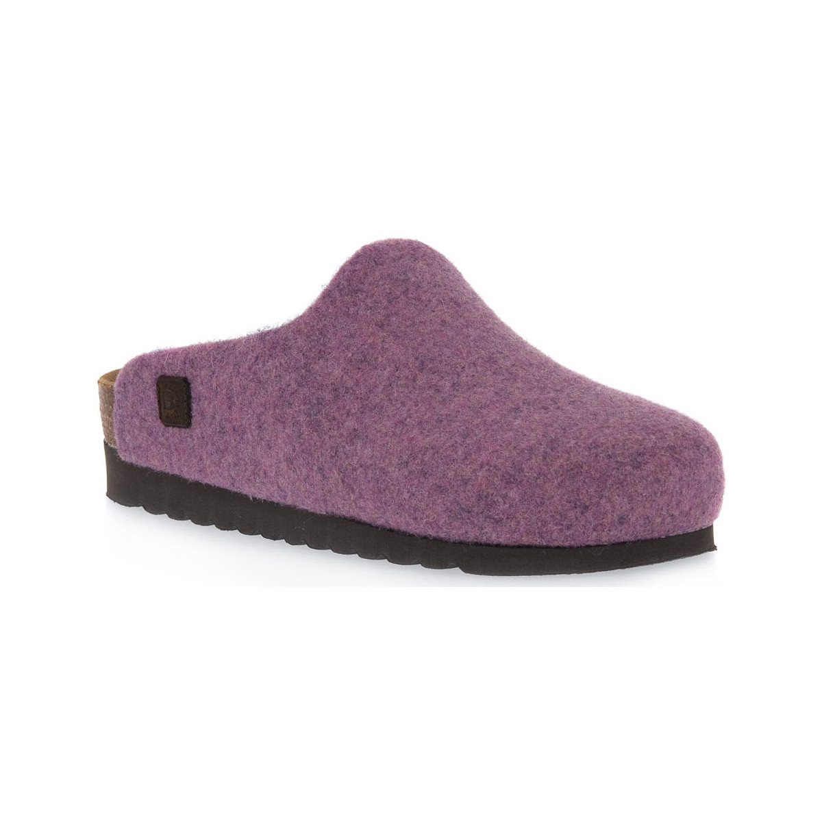 Schoenen Dames Leren slippers Bioline 3048 ERICA MERINOS Roze