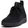 Schoenen Dames Lage sneakers FitFlop RALLY X KNIT HIGH-TOP SNEAKERS ALL BLACK Blauw