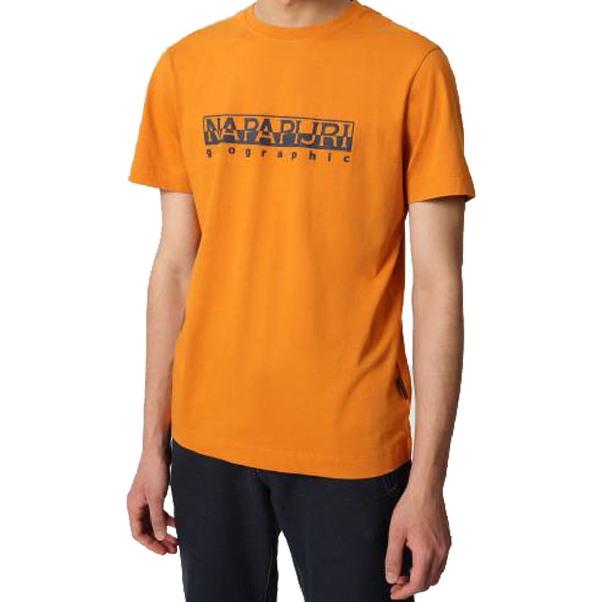 Textiel Heren T-shirts korte mouwen Napapijri 178246 Oranje