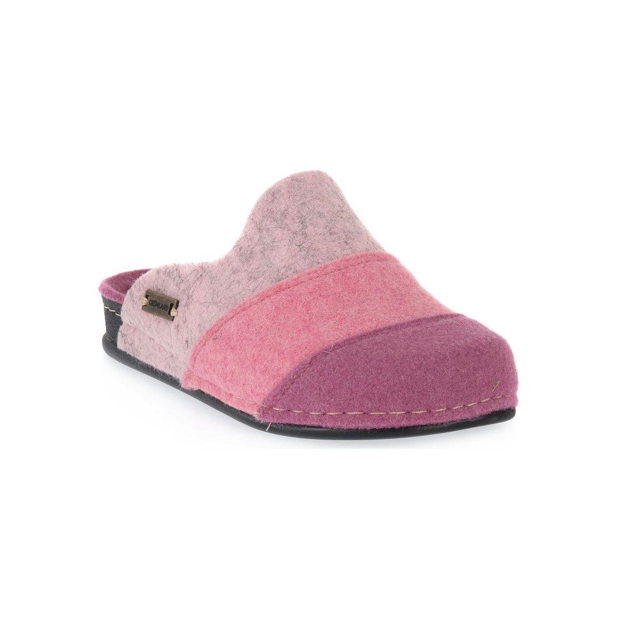 Schoenen Dames Leren slippers Grunland ROSA 6REPS Roze