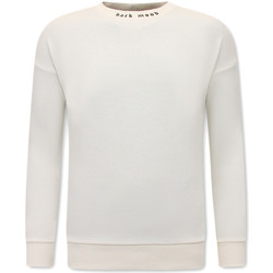 Textiel Heren Sweaters / Sweatshirts Ikao Oversize Tekst Wit
