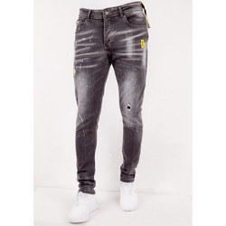 Textiel Heren Skinny jeans True Rise Paint Splatter Jeans Er SlimDC Grijs