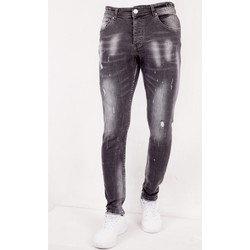 Textiel Heren Skinny jeans True Rise Grijze Jeans Scheuren SLM Grijs