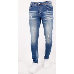 Textiel Heren Skinny jeans True Rise Spijkerbroek Scheuren SLM Blauw
