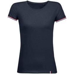 Textiel Dames T-shirts korte mouwen Sol's T-shirt femme  rainbow Blauw