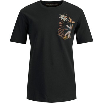 Textiel Jongens T-shirts korte mouwen Jack & Jones CAMISETA NIO JACK & JONES 12189316 Zwart