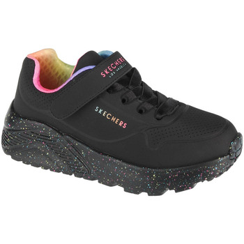 Schoenen Meisjes Lage sneakers Skechers Uno Lite Rainbow Specks Zwart