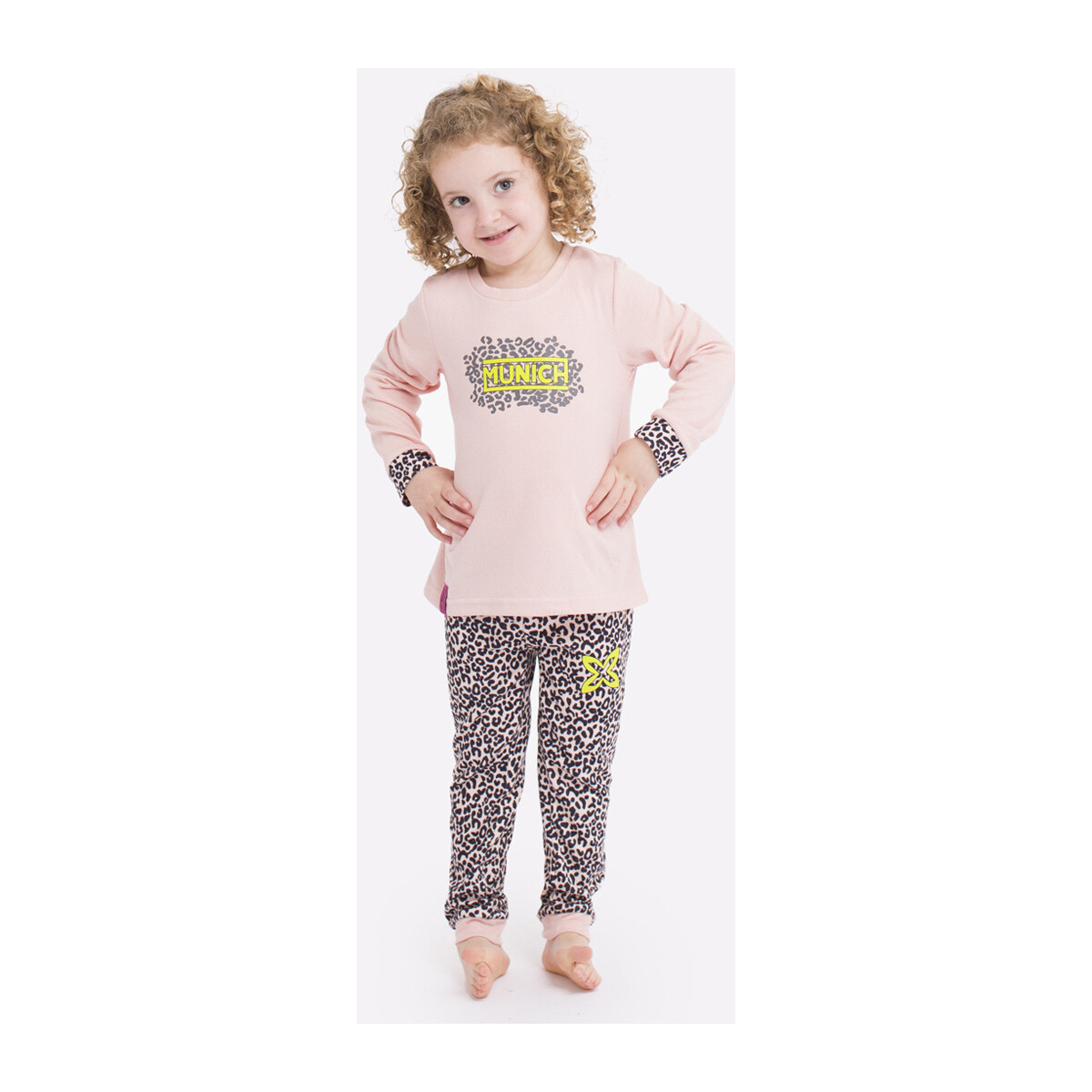 Textiel Meisjes Pyjama's / nachthemden Munich VP1400 Roze