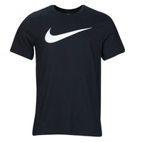 Textiel Heren T-shirts korte mouwen Nike Swoosh T-Shirt Zwart