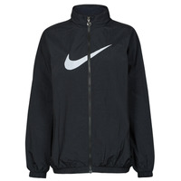 Textiel Dames Windjack Nike Woven Jacket Zwart / Wit