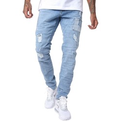 Textiel Heren Skinny jeans Project X Paris Jeans skinny avec empiècements style patch Blauw