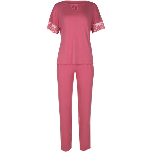 Textiel Dames Pyjama's / nachthemden Lisca Pyjama broek top korte mouwen Juliette Roze