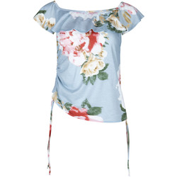 Textiel Dames Tops / Blousjes Lisca Shirred top met afhangende schouders Hawaii Grijs