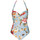 Textiel Dames Badpak Lisca Eendelig zwempak voorgevormd haltertopje Hawaii Grijs